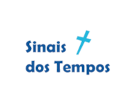 Logo Sinais dos Tempos com uma cruz no céu